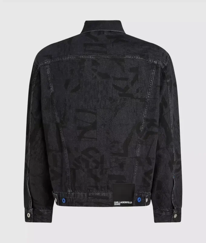 Allover-Monogramm-Jeansjacke Allover-Monogramm-Jeansjacke