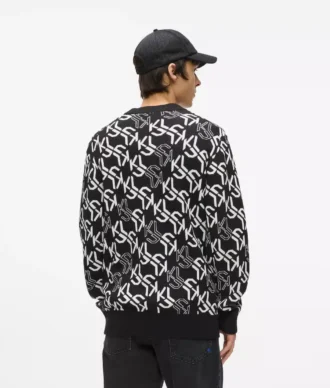 Allover-Monogramm-Pullover