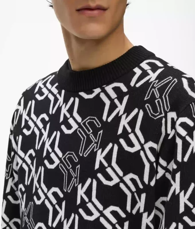 Allover-Monogramm-Pullover Allover-Monogramm-Pullover