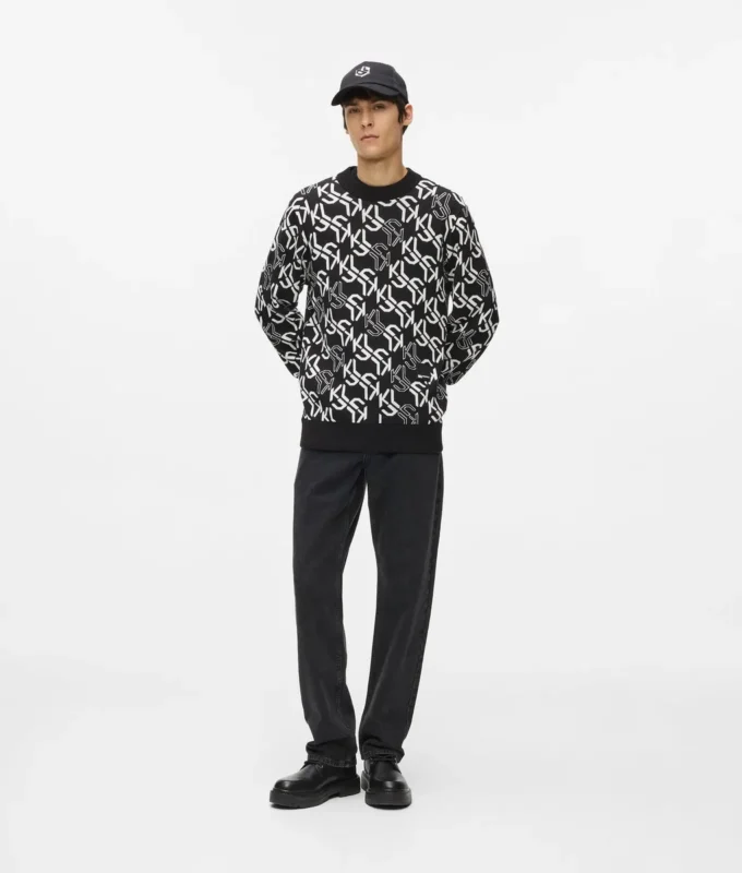 Allover-Monogramm-Pullover Allover-Monogramm-Pullover