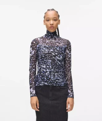 Allover-Print-Mesh-Oberteil