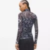 Allover-Print-Mesh-Oberteil