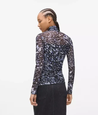 Allover-Print-Mesh-Oberteil