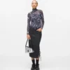 Allover-Print-Mesh-Oberteil