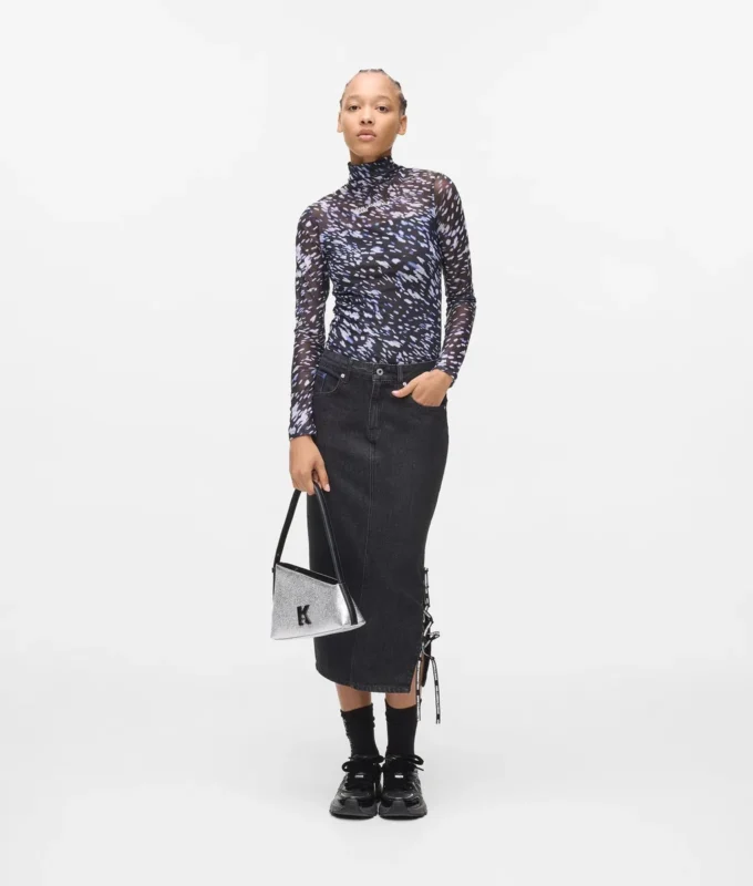 Allover-Print-Mesh-Oberteil