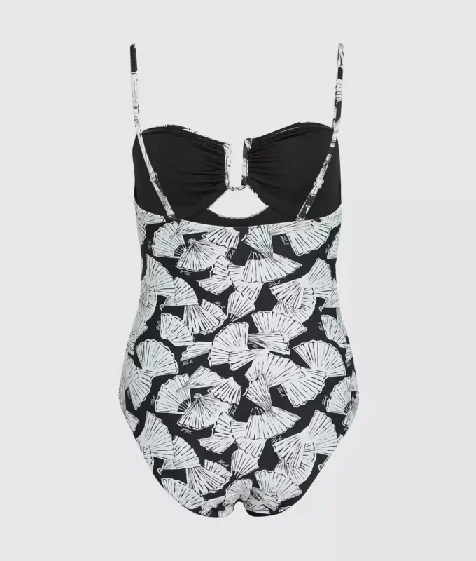 Badeanzug mit Fächerprint Badeanzug mit Fächerprint