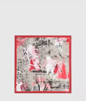 Bandana-Schal mit Graffiti-Print