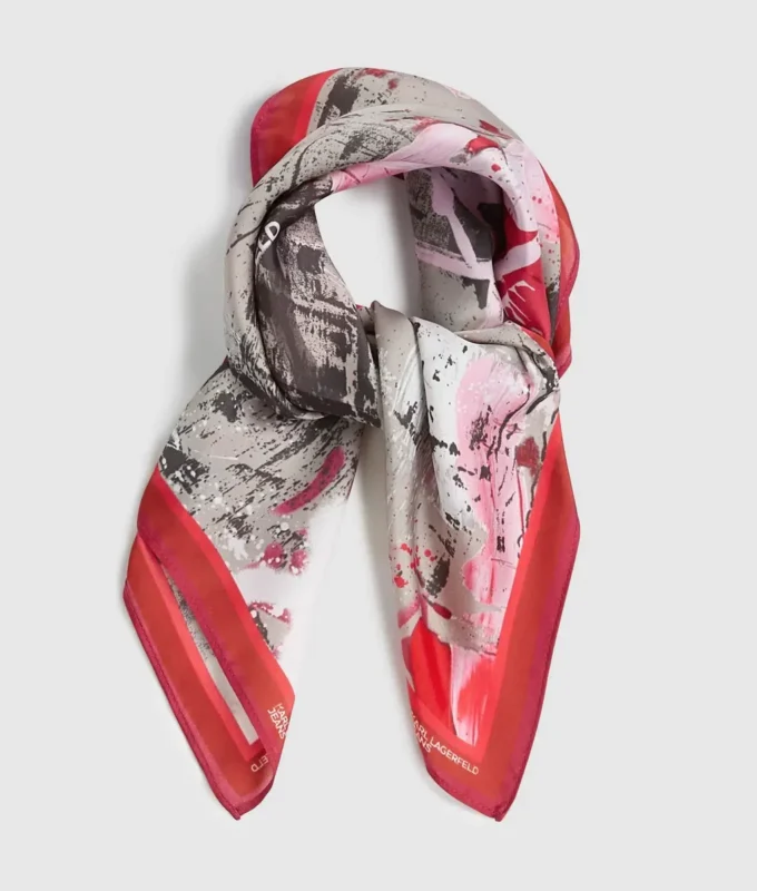 Bandana-Schal mit Graffiti-Print Bandana-Schal mit Graffiti-Print