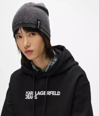 Beanie mit gewaschenem Logo-Patch
