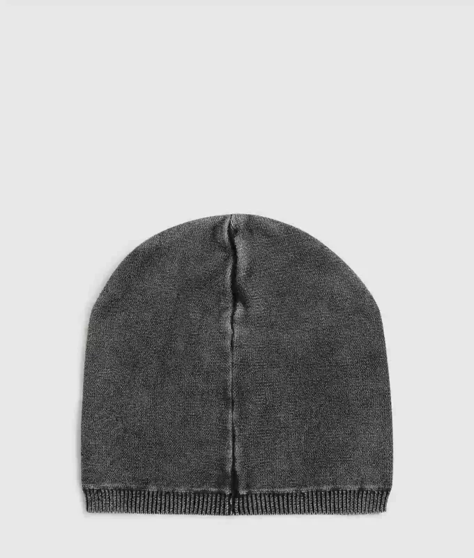 Beanie mit gewaschenem Logo-Patch Beanie mit gewaschenem Logo-Patch