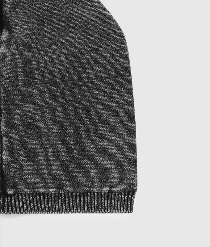 Beanie mit gewaschenem Logo-Patch Beanie mit gewaschenem Logo-Patch