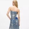 Beschichtetes Denim-Bustier