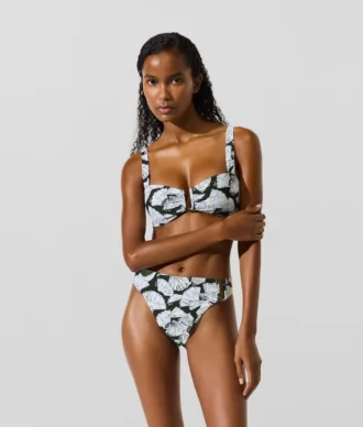 Bikini-Höschen mit Fächerprint