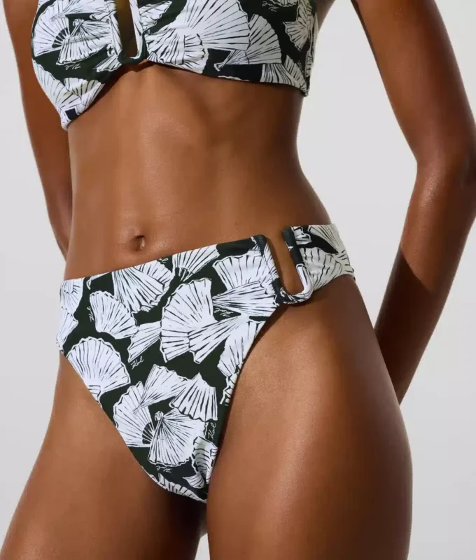 Bikini-Höschen mit Fächerprint Bikini-Höschen mit Fächerprint