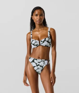 Bikini-Oberteil mit Fächerprint