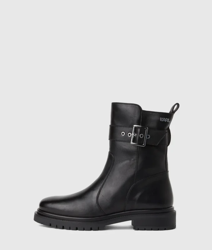 Binky Mid-Calf-Stiefel mit Schnalle Binky Mid-Calf-Stiefel mit Schnalle