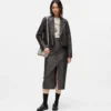 Blazer aus Kunstleder im Used-Look Blazer aus Kunstleder im Used-Look