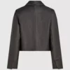 Blazer aus Kunstleder im Used-Look Blazer aus Kunstleder im Used-Look