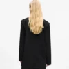 Blazer mit Denim-Einsatz