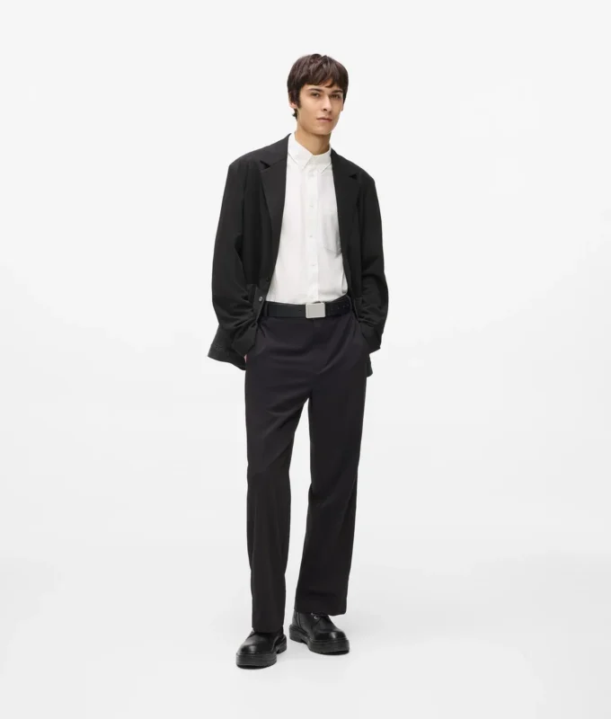 Blazer mit Denim-Einsatz Blazer mit Denim-Einsatz
