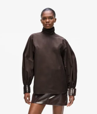 Bluse mit Ballonärmeln