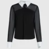 Bluse mit Krawattendetail Bluse mit Krawattendetail
