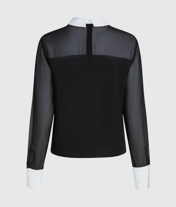 Bluse mit Krawattendetail Bluse mit Krawattendetail