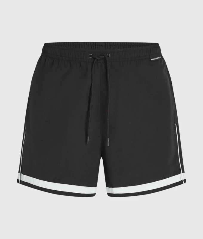Boardshorts mit kontrastierenden Paspeln