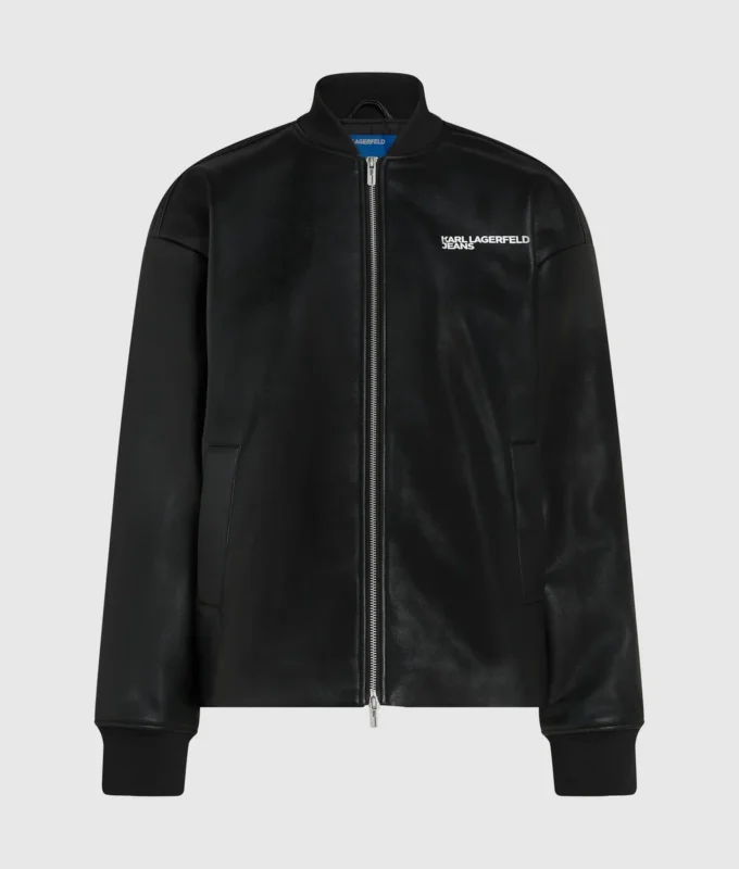 Bomberjacke aus Kunstleder Bomberjacke aus Kunstleder
