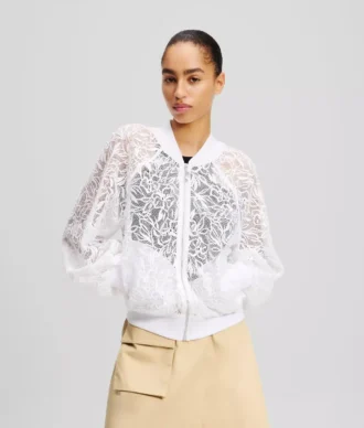 BOMBERJACKE MIT ORCHIDEENSTICKEREI