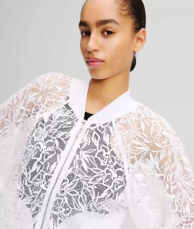 BOMBERJACKE MIT ORCHIDEENSTICKEREI BOMBERJACKE MIT ORCHIDEENSTICKEREI