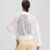 BOMBERJACKE MIT ORCHIDEENSTICKEREI BOMBERJACKE MIT ORCHIDEENSTICKEREI