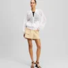 BOMBERJACKE MIT ORCHIDEENSTICKEREI BOMBERJACKE MIT ORCHIDEENSTICKEREI