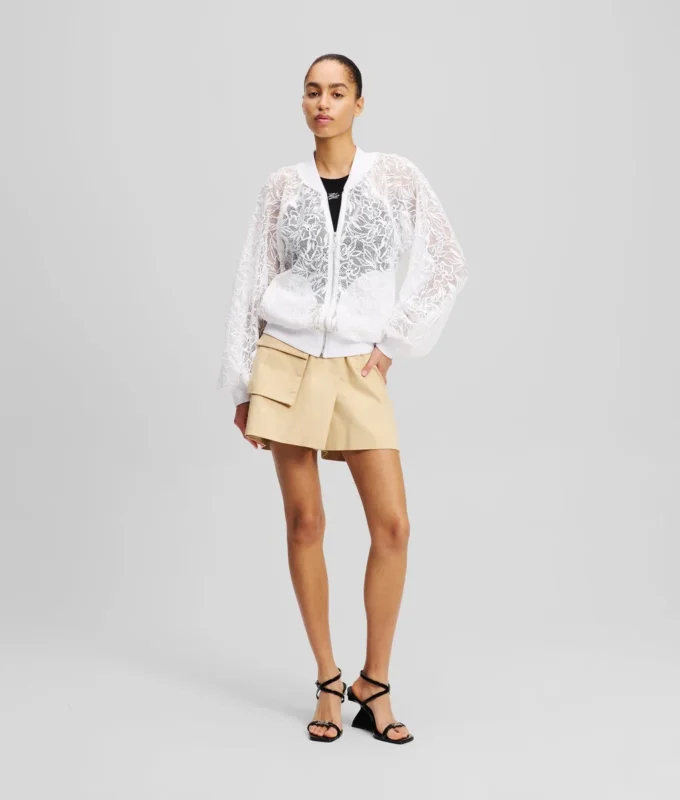 BOMBERJACKE MIT ORCHIDEENSTICKEREI BOMBERJACKE MIT ORCHIDEENSTICKEREI
