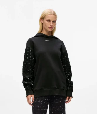 Bouclé-Hoodie