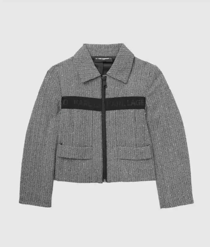 Bouclé-Jacke für Mädchen Bouclé-Jacke für Mädchen
