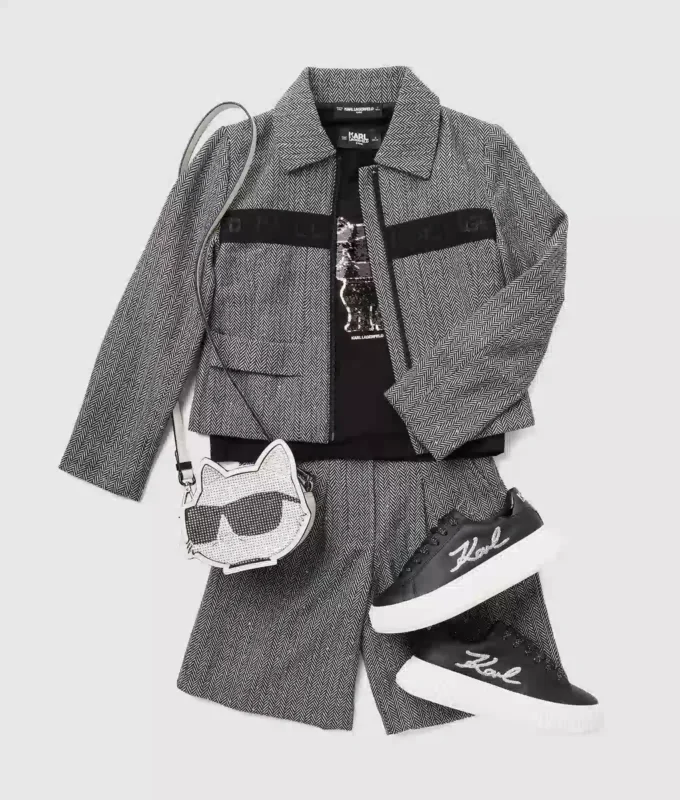 Bouclé-Jacke für Mädchen Bouclé-Jacke für Mädchen
