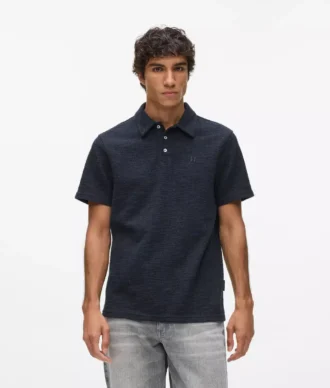 Bouclé-Poloshirt