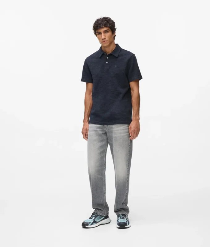 Bouclé-Poloshirt Bouclé-Poloshirt