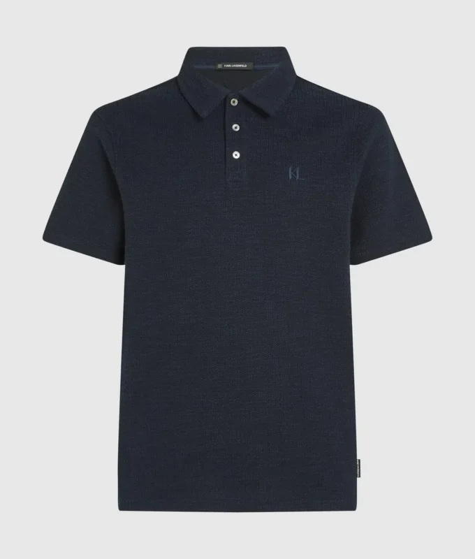 Bouclé-Poloshirt Bouclé-Poloshirt