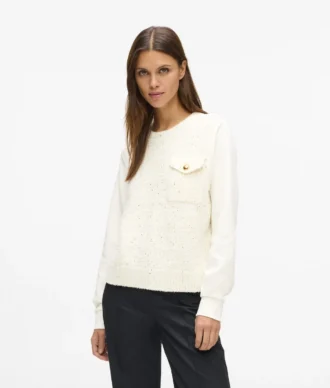 Bouclé-Sweatshirt