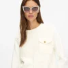 Bouclé-Sweatshirt