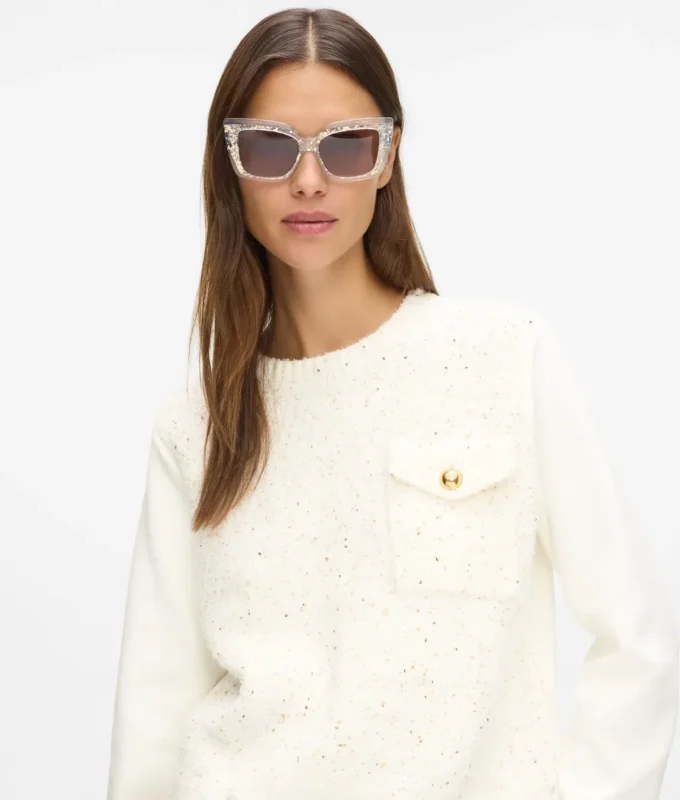Bouclé-Sweatshirt