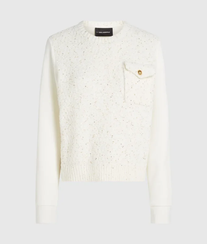 Bouclé-Sweatshirt