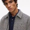 Bouclé-Tweedjacke mit Reißverschluss Bouclé-Tweedjacke mit Reißverschluss