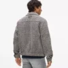 Bouclé-Tweedjacke mit Reißverschluss Bouclé-Tweedjacke mit Reißverschluss