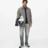 Bouclé-Tweedjacke mit Reißverschluss Bouclé-Tweedjacke mit Reißverschluss