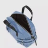 Bowlingtasche aus Denim mit Schnallen Bowlingtasche aus Denim mit Schnallen