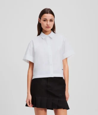 BOXY-SHIRT MIT KURZEN ÄRMELN