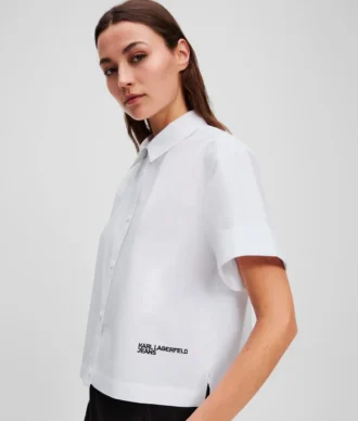 BOXY-SHIRT MIT KURZEN ÄRMELN